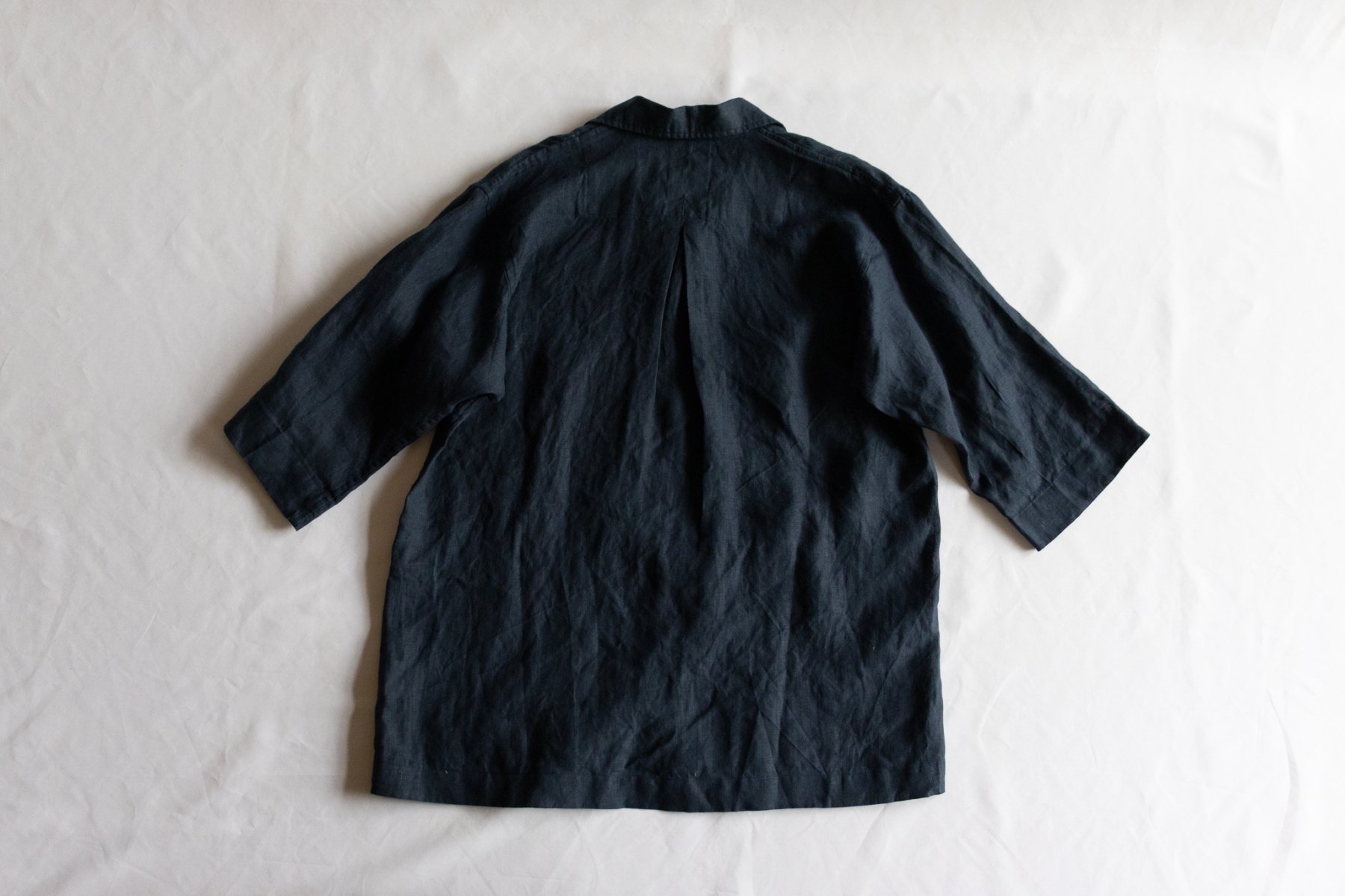 五分袖　カイキンシャツ/チャコール-small-1
