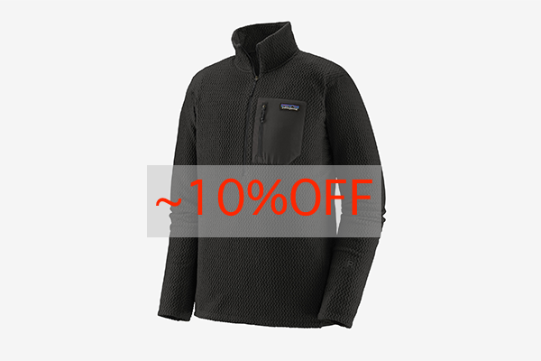 10%OFF/patagonia メンズ・R1エア・ジップネック