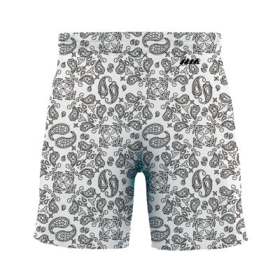 ALL4 HALFPANTS WHITE PAISLEY