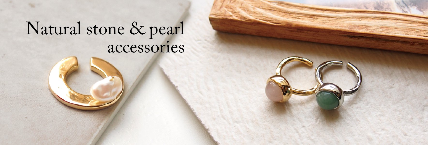 Natural stone & pearl accessories