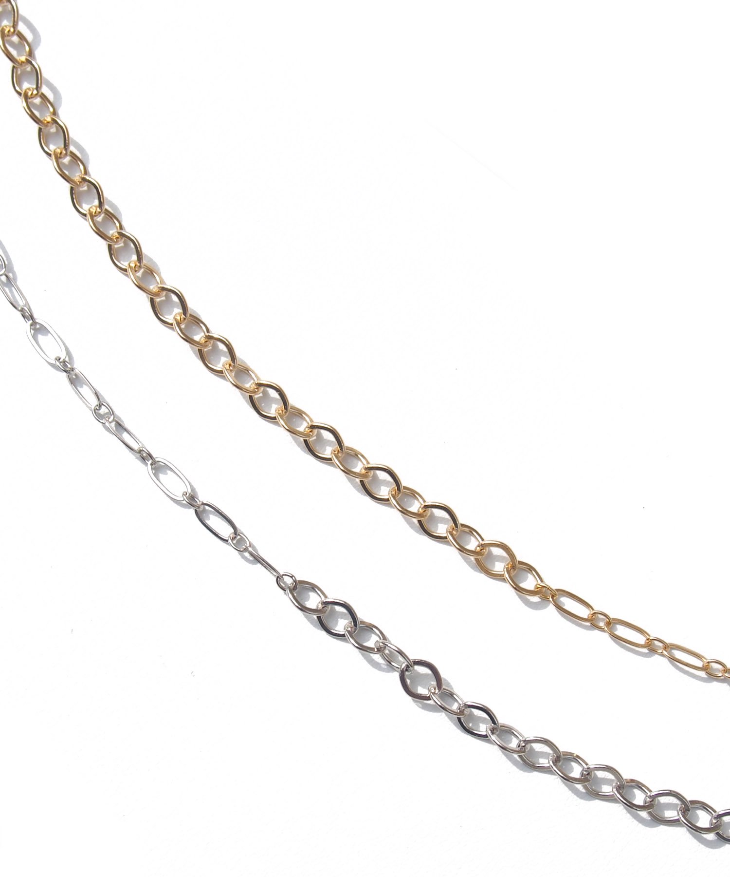 SALON / 3way mix chain necklace