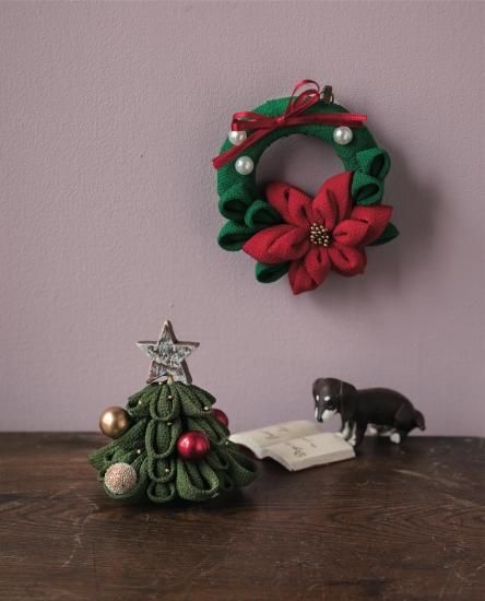 キット クリスマスツリー 28 つまみ細工 すずまち キット クリスマスツリー 28 つまみ細工 すずまち