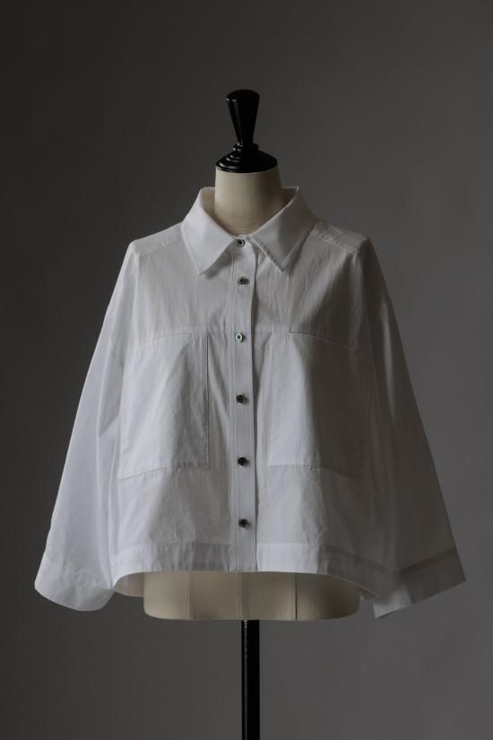 T.japan プリントスリーブクロップドtee ホワイト トップス