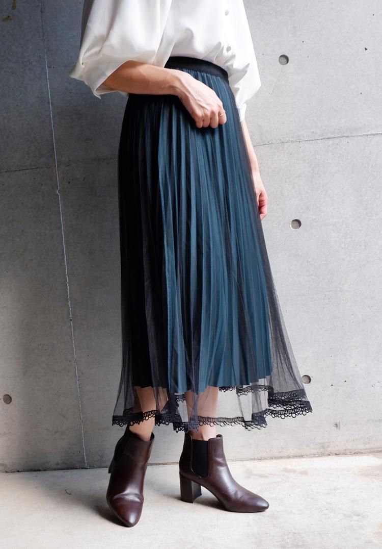 プリーツリバーシブルスカート Fun Onlinestore