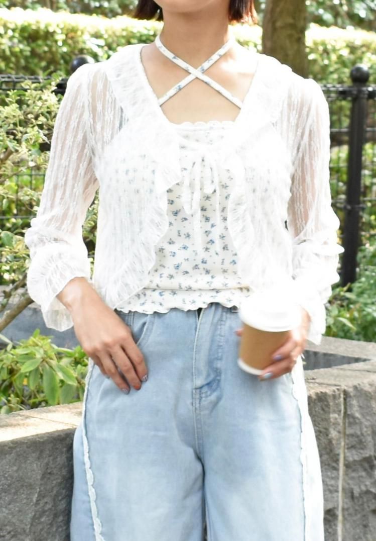 angelicpretty レース リボンボレロ 白 angelicpretty レース リボンボレロ 白