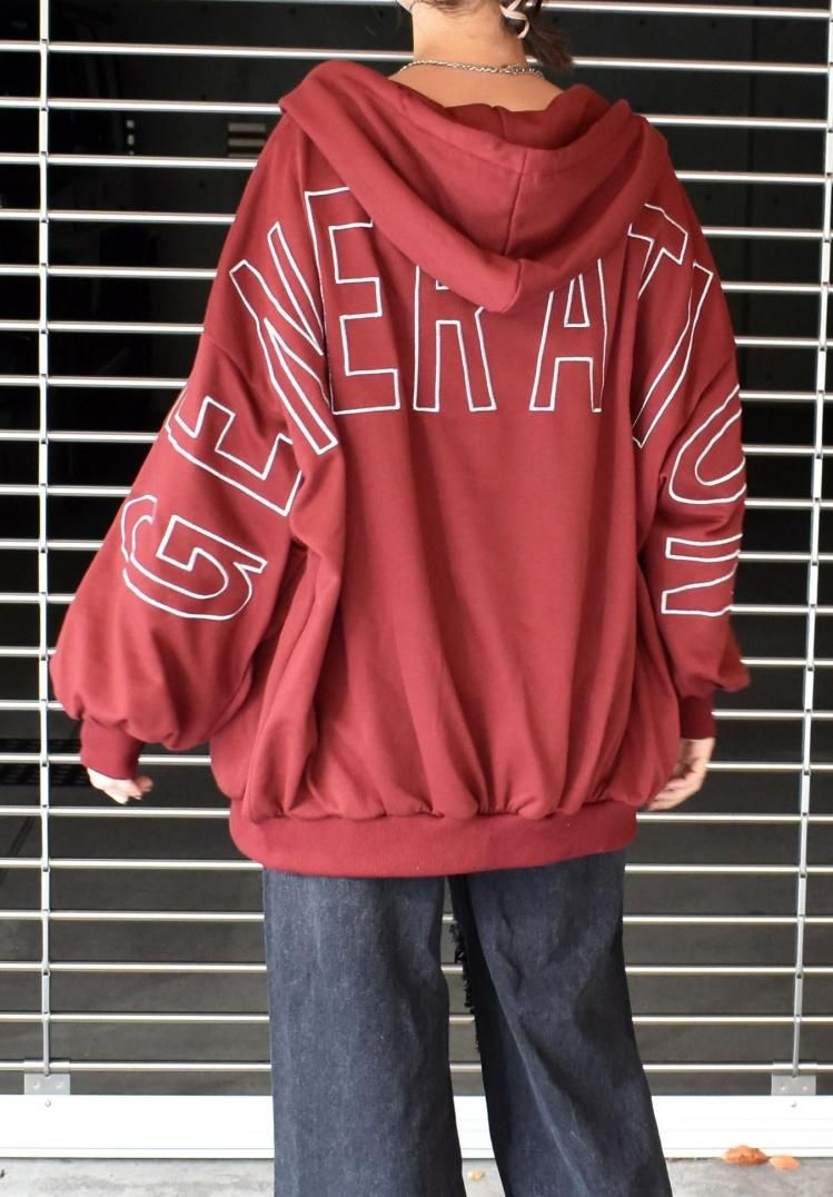デカロゴパーカー デカロゴジップパーカー - FUN OnlineStore