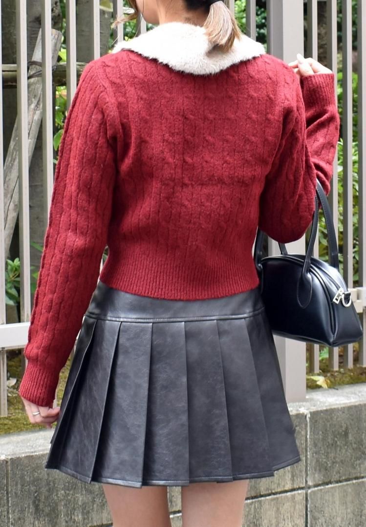 ルネ♡リボンデザイン カーディガン Dream garden カーディガン リボンデザインニットカーディガン