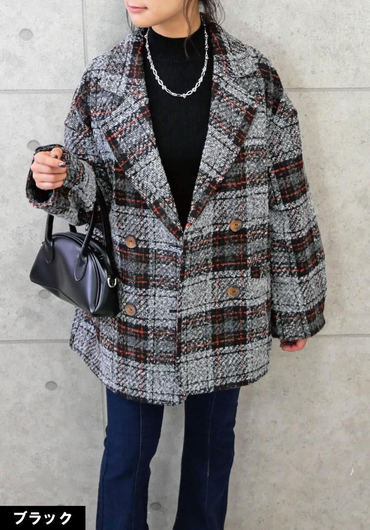 ブークレチェックコート - FUN OnlineStore