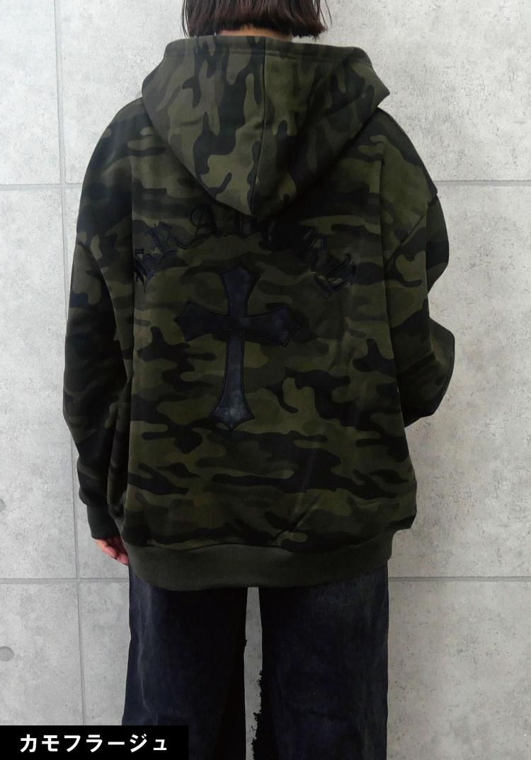 バッククロスジップパーカー - FUN OnlineStore