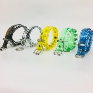 <DECEMBERMAY>Transparent jelly belt / men,women/WHITE・BLACK・BLUE・GREEN・YELLOW