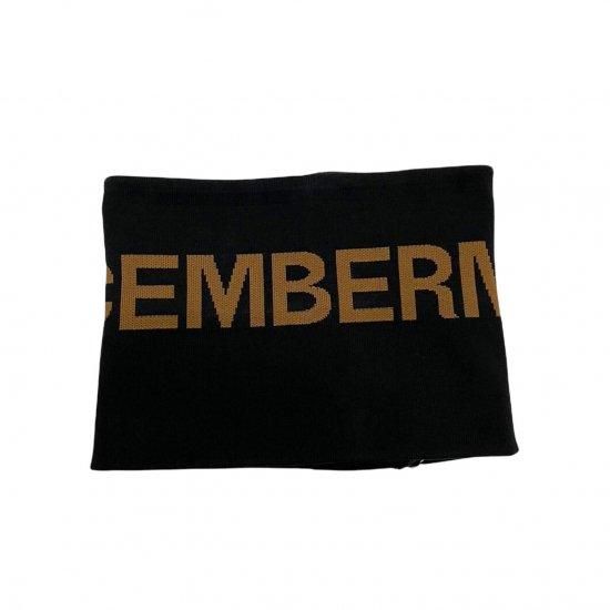DECEMBERMAY＞NEONEO knit neck warmer / UNISEX ／BLACK