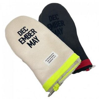 DECEMBERMAYECO Mouton gloves / UNISEX  BLACK  IVORY