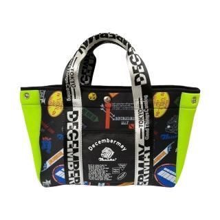 <DECEMBERMAY> Adorable collage Neopren Mini tote / UNISEX