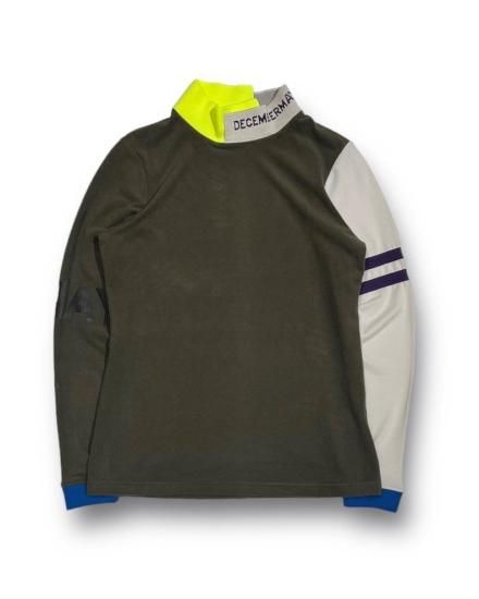 美品｠ディセンバーメイDECEMBERMAY 半袖モックネックシャツ L