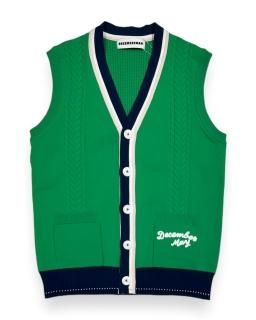 <img class='new_mark_img1' src='https://img.shop-pro.jp/img/new/icons26.gif' style='border:none;display:inline;margin:0px;padding:0px;width:auto;' />Varsity knit vest / MAN
