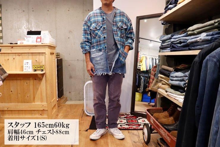 GREG LAURENの50/50 Flannel Studio Shirt グレッグローレン - メンズ