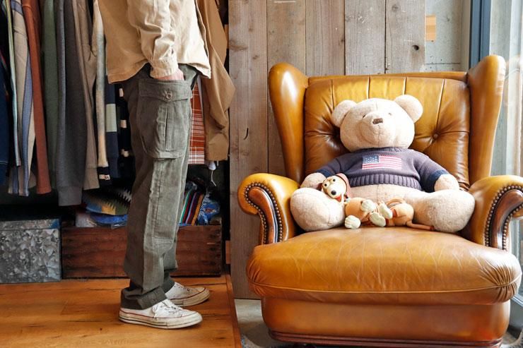 RRL ドライグッズ コーデュロイ×オイルクロス カーゴパンツ RRL ドライグッズ コーデュロイ×オイルクロス カーゴパンツ RRL