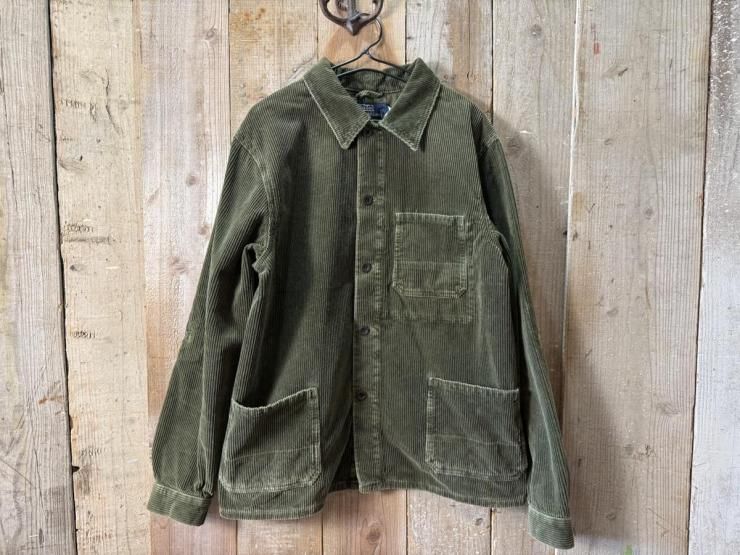ラルフローレン　カバーオール Ｓダメージ加工　コーデュロイ襟 楽天市場】80s USA製 □ ラルフローレン POLO COUNTRY 襟
