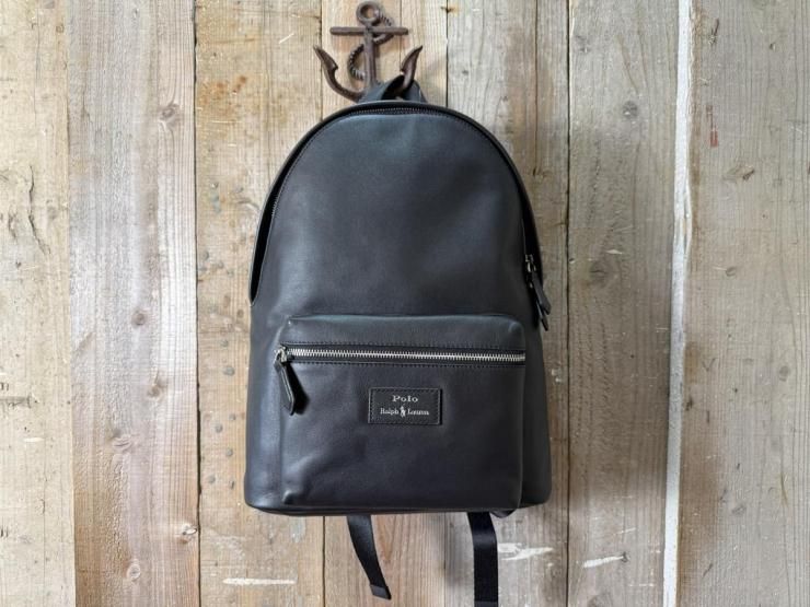Polo Ralph Lauren(ラルフローレン)：スムース レザー バックパック