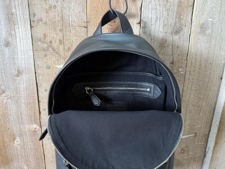 Polo Ralph Lauren(ラルフローレン)：スムース レザー バックパック