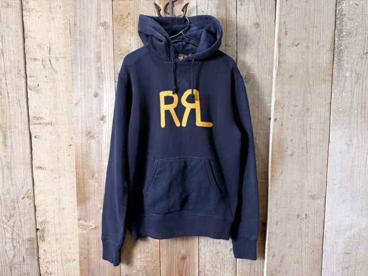 良品　RRL　ダブルアールエル　ラルフローレン　バック刺繍ロゴ　ジャケット　緑 RRL(ダブルアールエルラルフローレン):ロゴ パーカ - Linkle
