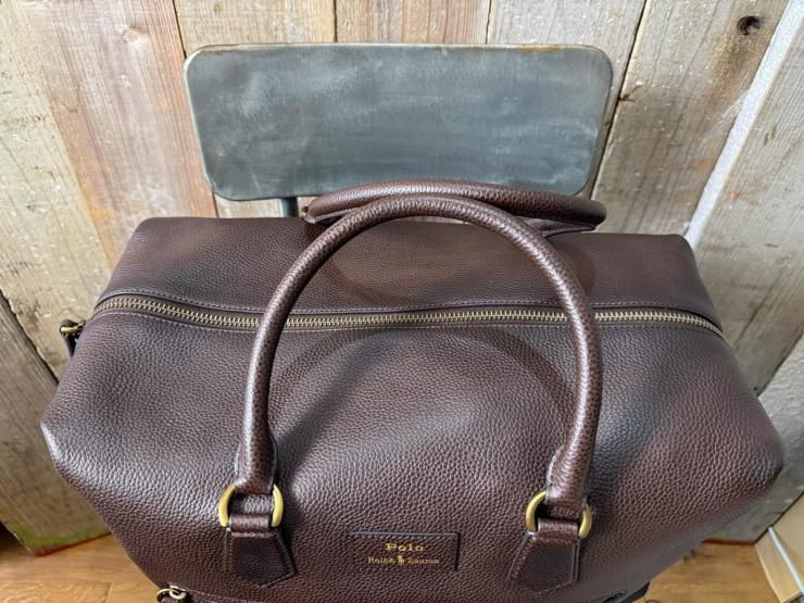 Polo Ralph Lauren(ラルフローレン)：ペブルド レザー ボストン