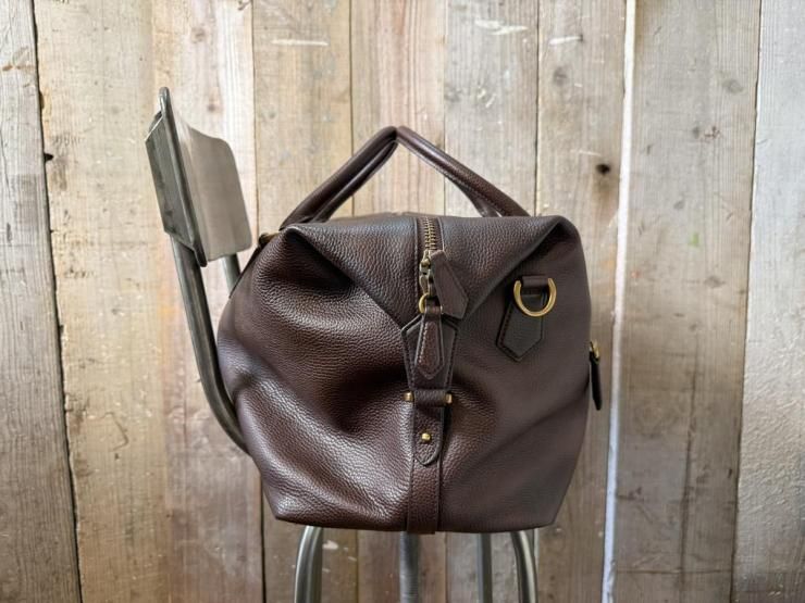 Polo Ralph Lauren(ラルフローレン)：ペブルド レザー ボストン バッグ