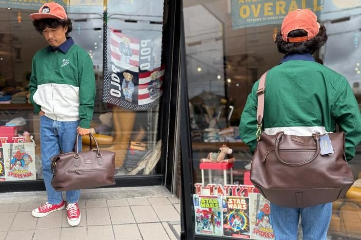 Polo Ralph Lauren(ラルフローレン)：ペブルド レザー ボストン