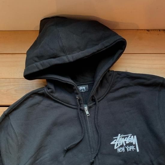 NY限定☆FW19 Stussy Stock New York Zip Up Sweat Hoodie - New NY限定☆FW19 Stussy Stock New York Zip Up Sweat Hoodie - New