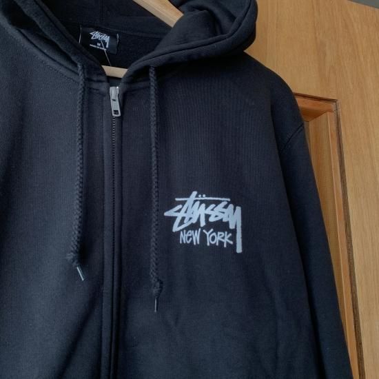 NY限定☆FW19 Stussy Stock New York Zip Up Sweat Hoodie - New NY限定☆FW19 Stussy Stock New York Zip Up Sweat Hoodie - New