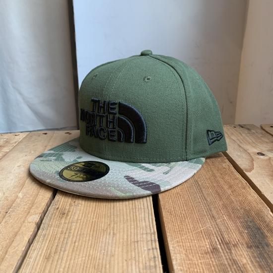 THE NORTH FACE 59FIFTY キャップ 7 1/4 オリーブ USストア限定 The North Face x New Era Half Dome Logo Cap