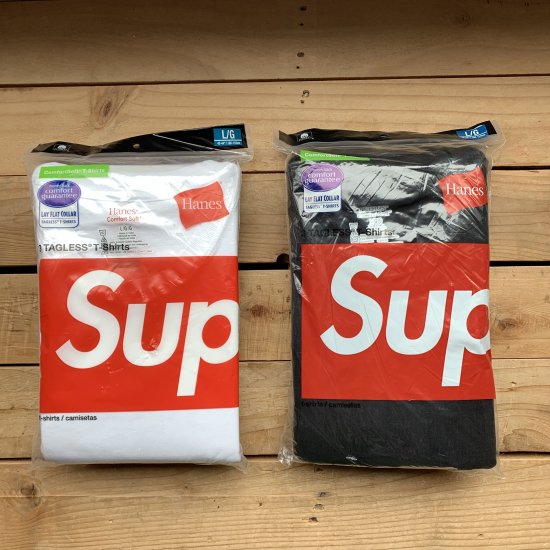 Supreme Hanes Tagless T-shirt 3pack - New York Storage