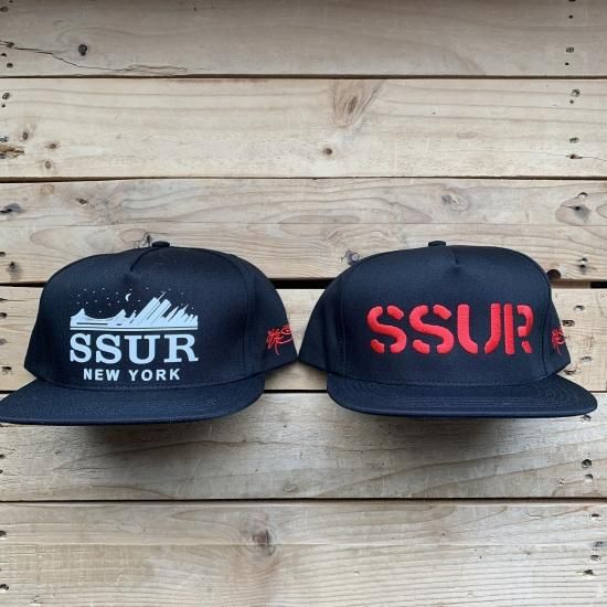 Amazon.co.jp: サーSSUR NEW YORKスナップバックキャップBK : 車