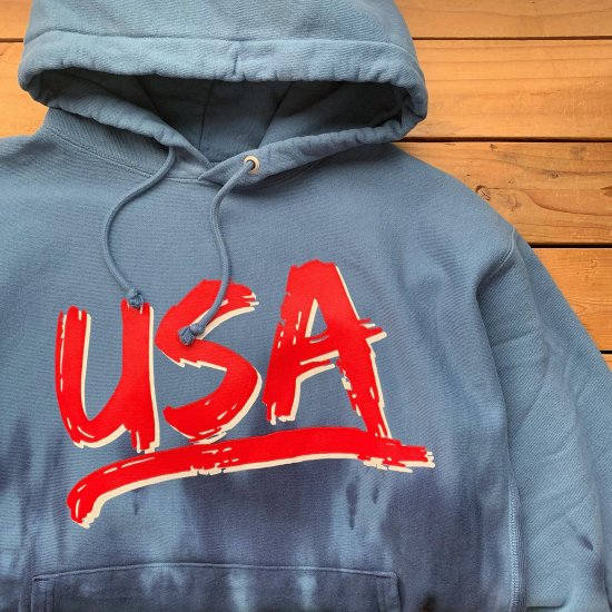 US企画 Champion Dip Dye Usa Reverse Weave Hoodie - New York Storage