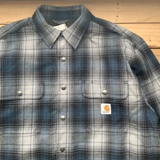 高身長の方おすすめ☆Carhartt Sherpa-Lined Plaid Flannel Shirt Jacket - New York  Storage