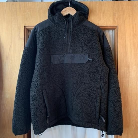 シュプリーム Polartec Hooded HalfZip Pullover