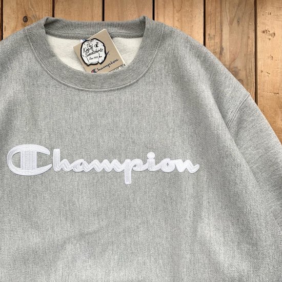 US企画 Champion Script Logo Men's Reverse Weave Crewneck Sweatshirt - New  York Storage