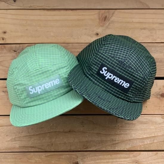 supreme 2-tone ripstop camp cap ブラック