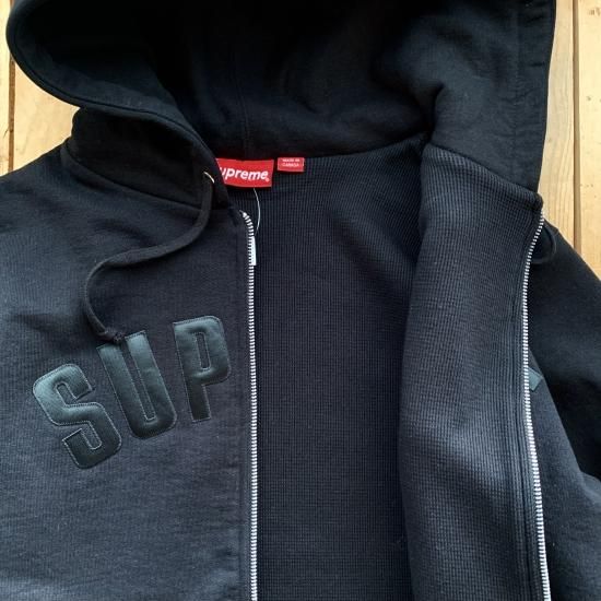 Supreme Arc Logo Thermal Zip Up Sweatshirt - New York Storage Supreme Arc Logo Thermal Zip Up Sweatshirt - New York Storage