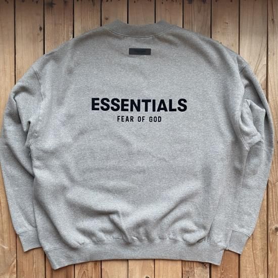 FOG Essentials Flocky Logo Crewneck Sweatshirt Grey - New York Storage XSサイズ FOG ESSENTIALS crewneck sweat