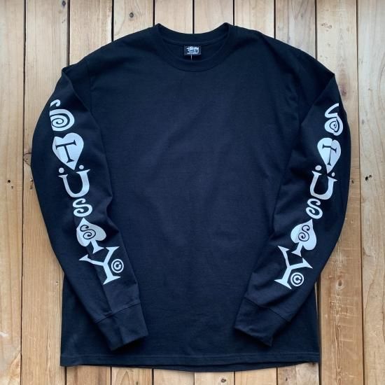 Stussy Heart & Spades L/S Tee - New York Storage