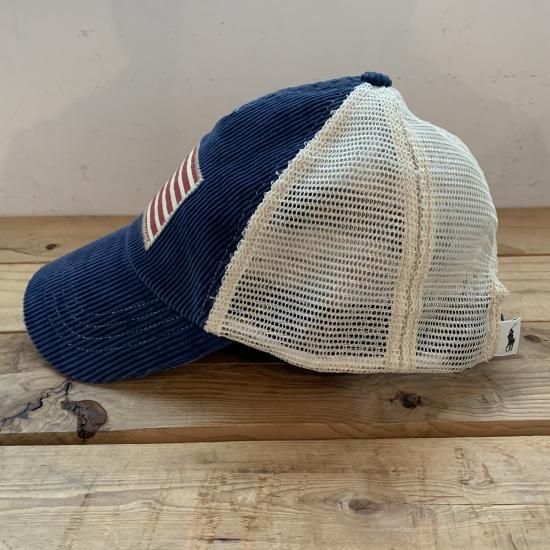 POLO RALPH LAUREN USAフラッグスポーツキャップ NWT POLO RALPH LAUREN POLO SPORT BLUE YELLOW USA FLAG