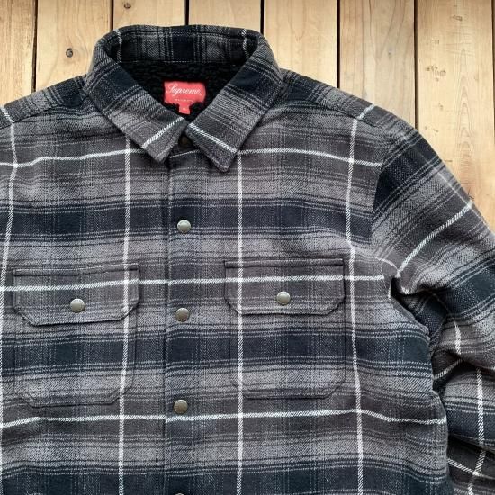 Supreme Shearling Lined Flannel Shirt - New York Storage Supreme Shearling Lined Flannel Shirt - New York Storage