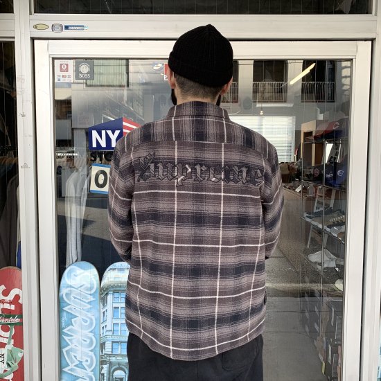 Supreme Shearling Lined Flannel Shirt - New York Storage