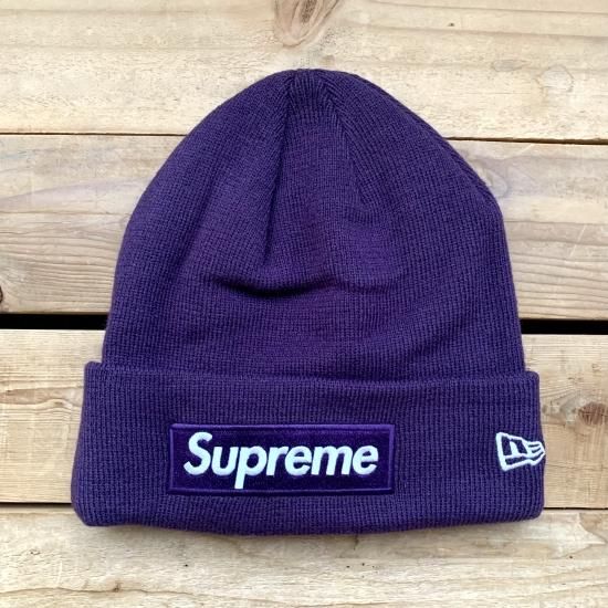 Supreme New Era Box Logo Beanie Purple帽子 - www.comicsxf.com