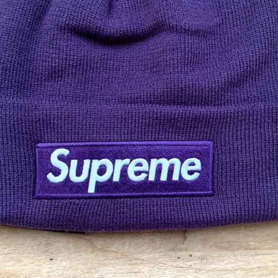 Supreme x New Era Box Logo Beanie Purple - New York Storage