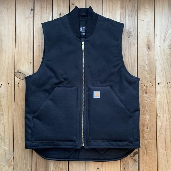 Carhartt Men's Relaxed Fit Firm Duck Insulated Rib Collar Vest