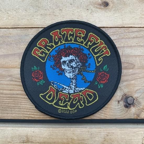 超貴重 デッドストックGRATEFUL きらし DEAD スカル 缶バッチ UK