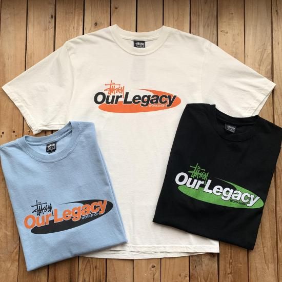 stussy our legacy コラボ　tシャツ sサイズ　確実正規品 STUSSY ステューシー ×OUR LEGACY WORK SHOP 24AW 8 BALL YIN
