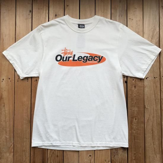 stussy our legacy コラボ　tシャツ sサイズ　確実正規品 Stussy Our Legacy Work Shop Surfman Tee」 ステューシーと Our